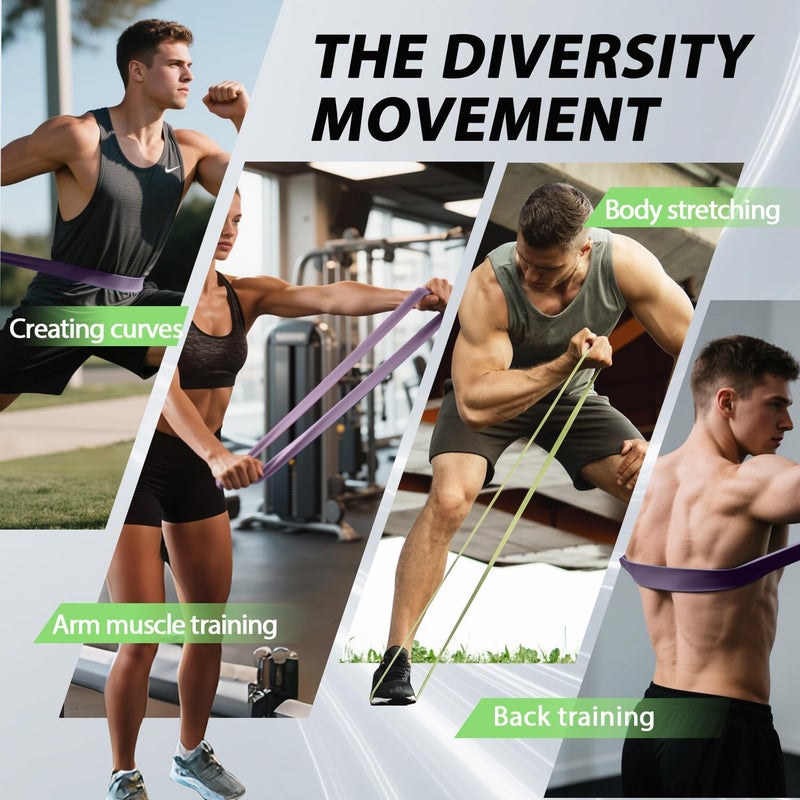 Leekey Resistance Bands, Exercise Bands,Pull Up Assist Bands - Bands for Working Out,Band for Men and Women Fitness Training, Physical Therapy,Home Workouts - Image 5